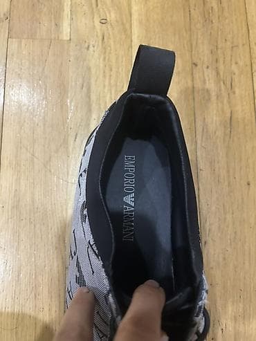 Мужская обувь: Emporio Armani kişi idman ayaqqabısı - Model: EA logolu sneaker - — 4