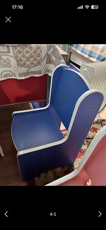 bagca mebelleri satilir: İşlənmiş, Dördbucaq masa, 2 stul — 5