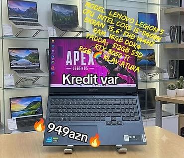 Lenovo: Lenovo Legion 5 oyun noutbuku - Model: Lenovo Legion 5 - Prosessor — 1