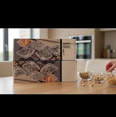 serviz qab: Kaveh “PRANCE” 6-lı şirniyyat/çəki qabları dəsti - Brend: Kaveh - — 1