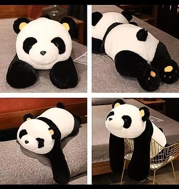 Yumşaq panda plyuş oyuncağı/yastıq.18 gun oncədən sifaris et. -
