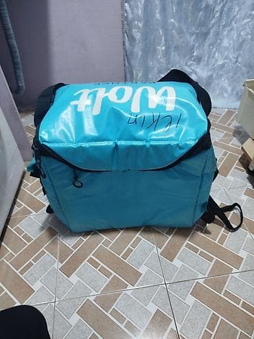 usta cantasi: Wolt “Partner” termo çatdırılma çantası - Rəng: firuzə-mavi, üzərində — 4