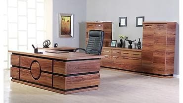 Офисная мебель: Ofis Mebel Dəsti - TƏCİLİ SATILIR Daxildir: - Rəhbər masası (1 ədəd) — 1