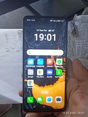 teze kondisioner: Oppo A60, 128 ГБ, цвет - Серый, Отпечаток пальца, Две SIM карты, Face ID — 2