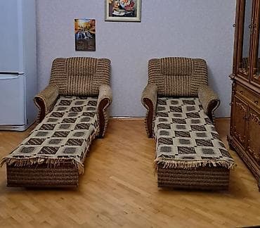 bag mebelleri: Satılır yumşaq mebel dəsti: açılıb-yığılan divan və iki açılıb-yığılan — 4