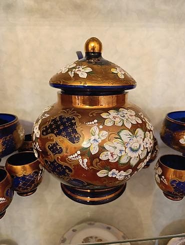 Çay dəsti, rəng - Qızılı, 11 nəfərlik — 3