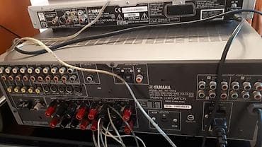 musqi merkezi: Yamaha ev kinoteatrı komplekti - AV resiver: Yamaha RX-V459 (Natural — 2