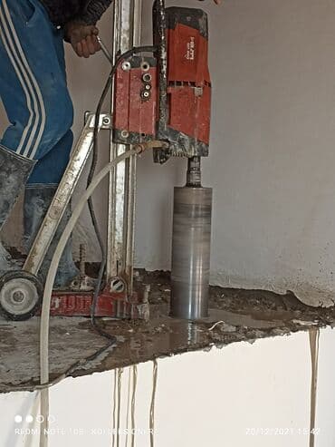 qapi kraskalari: Beton deşmə beton kəsmə kesimi boru yerlerinin acilmasi — 24