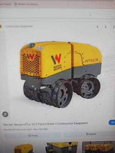 usta aləti: Wacker Neuson RTSC2/RTSC3 xəndək vibrovalı (trench roller) İl 2016 — 6