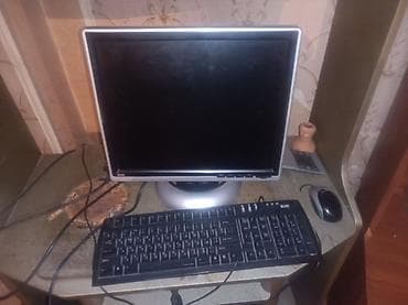 Masaüstü kompüter dəsti - Monitor: 17"-ə yaxın LCD (kvadrat format