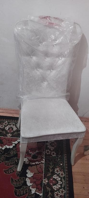 metbex ustolu: Klassik üslubda yemək otağı dəsti - Komplekt: 1 masa + 6 stul - Rəng — 2