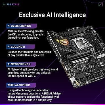 pc: Asus Rog Strix Z890-H oyun WiFi ana platası Yeni✅ Rəsmi Zəmanət ✅ — 4