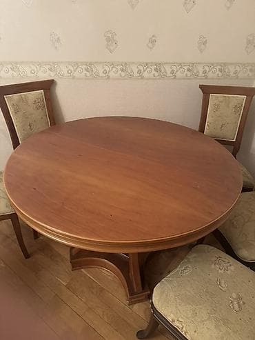 Qonaq masası, Açılan, Taxta, Yumru masa lalafo.az -da Qonaq masası, Açılan, Taxta, Yumru masa