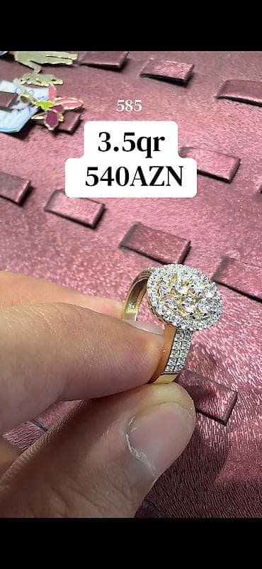 Üzük, Sarı qızıl, 585 Əyar, 0-0.25 Karat — 3