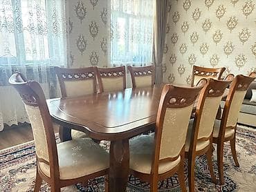 iran peçi ikinci el: Qonaq otağı üçün, Açılmayan, Oval masa, 8 stul — 1