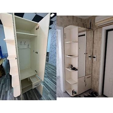 İşlənmiş, 2 qapılı, Güzgülü, Açılan, Düz dolab