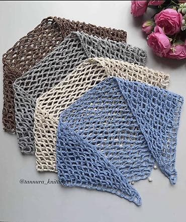 baş: Məhsul: Əl işıqlı toxunma bandana/baş yaylığı - Model: Üçbucaq — 5