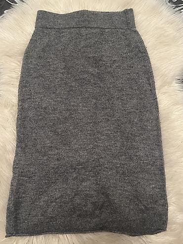 karandaş ətək: Midi Ətək, Trikotaj, XS — 1