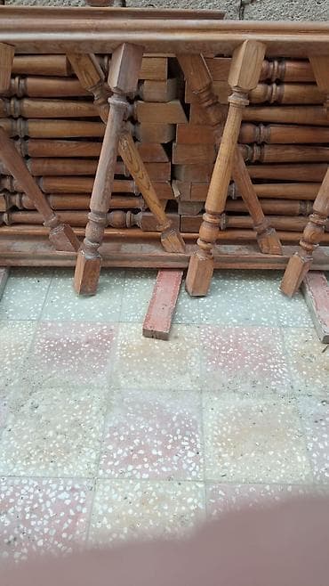 Pilləkən məhəccərləri: İşlənmiş Pilləkən məhəccəri, Taxta — 6