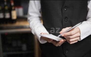 ofisiant iş elanları 2022: Biz 2 neferik — 1