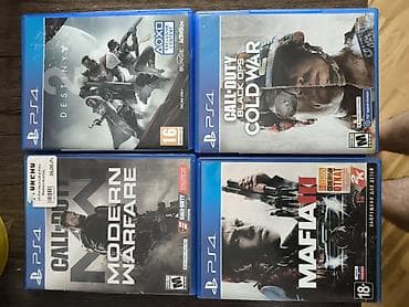 PS4 oyun diskləri – orijinal Blu‑ray versiyalar 3 oyun + 1 hediyye