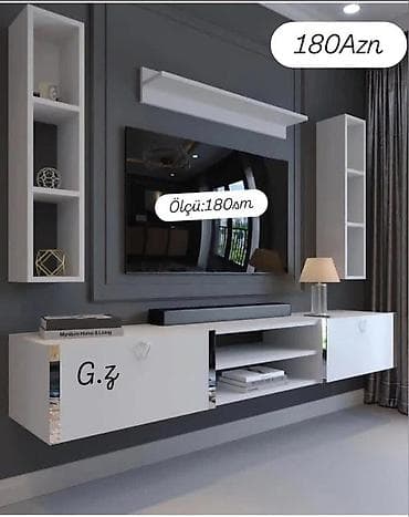 Yeni, Düz TV altlığı, Polkalı, Laminat