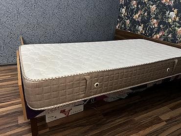 Çarpayılar: İşlənmiş, Təknəfərlik çarpayı, Bazalı, Matras ilə, Siyirməsiz, Azərbaycan — 2