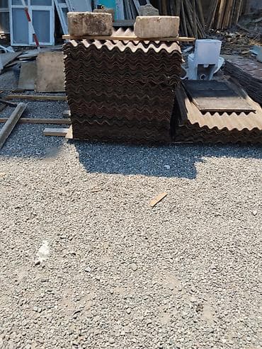 sifer: Dalğalı profilli dam örtüyü lövhələri - Material: beton/şifer tipli — 1