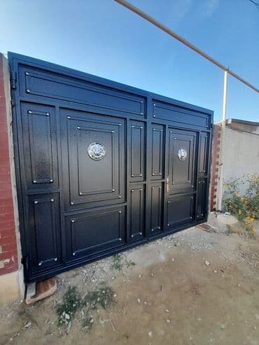 Pəncərələr: Dəmir Həyət darvazası, Mexaniki, rəng - Qara — 3