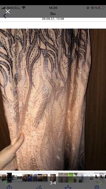 Toy paltarları və aksesuarları: Ziyafet paltari. 400 manata alinib. 40-42 olcudedir. 1 defe geyinilib — 3