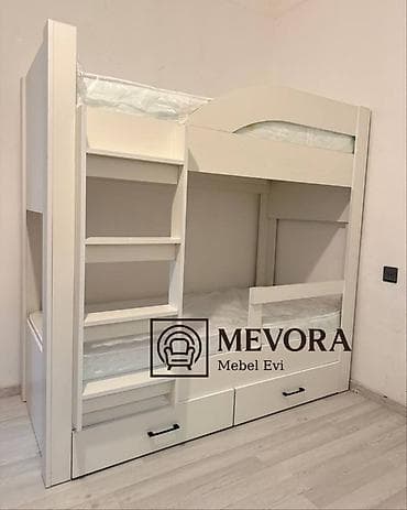 Oğlan və qız üçün, Yeni, Çarpayı, Matrassız, Siyirməli, Laminat