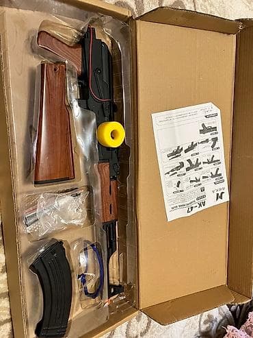 kassa oyuncaq: AK-47 üslubunda elektrikli oyuncaqlar/airsoft üçün submachine gun — 1