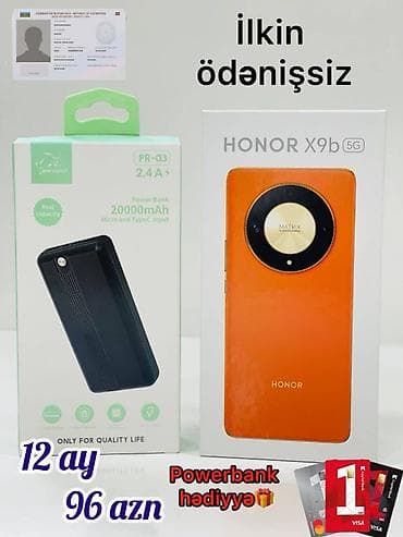 Honor X9b, 256 GB, rəng - Yaşıl, Zəmanət, Kredit, Sensor