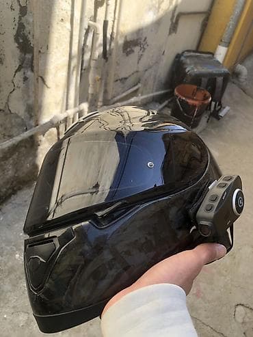 maşın mator: Məhsul: Tam üzlüq motosiklet dəbilqəsi, qara karbon tərzində dizayn — 1