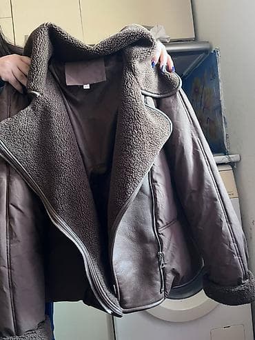 gun eynəyi: Qadın üçün qışlıq gödəkçə - Rəng: tünd qəhvəyi - Model: biker — 1