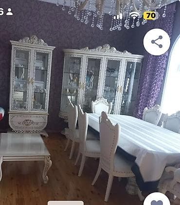 Klassik üslubda qonaq otağı mebel dəsti istifade olunmayib yalniz taxt — 7