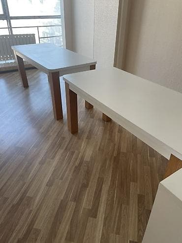 islenmis masa: 3 ədəddir. Ofisdə istifadə olunub.2-si uzun: dərinlik 60sm,hündürlük — 2