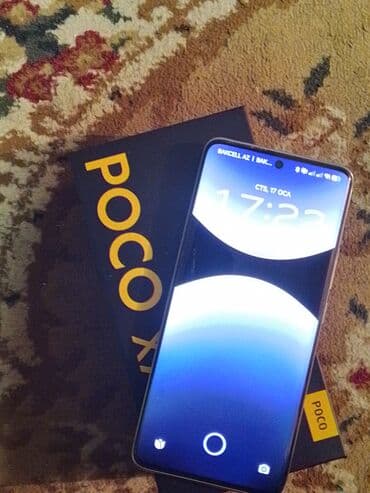 samsung iphone 7 plus: Poco X7, 256 GB, rəng - Ağ, Sensor, Barmaq izi, Simsiz şarj — 1