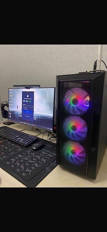 manitor android: Güclü masaüstü oyun/ofis kompüteri – tam set yeni alinib monitor: HP — 2