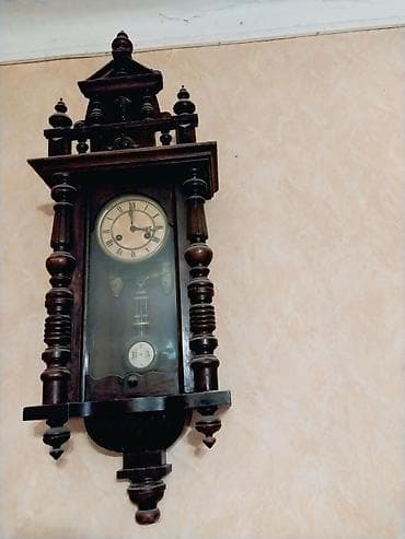 Digər: Часы старинные, минимум более ста лет, швейцарские, с боем, работают — 3
