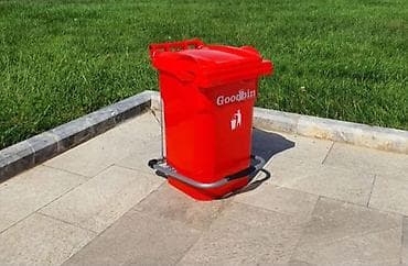 Контейнеры для отходов: 120 litrlik təkərli plastik zibil qutusu satışdadır. ✅ 120 litr həcm — 6