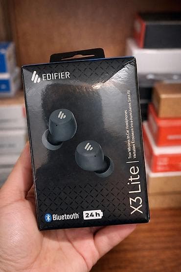 Yeni Simsiz (Bluetooth) Qulaqcıqlar, Edifier, rəng - Qara