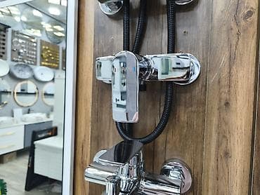 Duş-banyo qarışdırıcısı (divara montaj) - Material: cilalanmış xrom