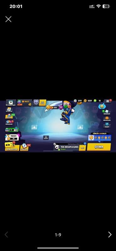 Xbox Series X: Brawl Stars hesabı – detallı məlumat - Kupa: 9437 (profildə “Tüm — 1