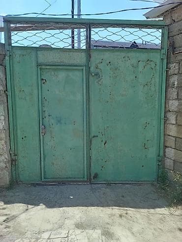 qapi taxta: Metal darvaza və piyada qapısı dəsti - Material: polad/metal təbəqə — 1