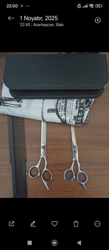 kəpənək darağ: Satılır Düz və seyrəlden qayçı Qayçı saxlanılma qabı və örtük və — 1