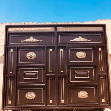 demir darvazalar qiymetleri: Eni-3.50 Hündürlük-2.80 Çerçive-8lik Şveller,List-2.5,Profil — 1