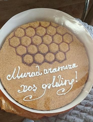 4yas tortu: Ballı tort 1kg 17 manat — 1