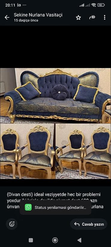 Divan, 2 kreslo — 1