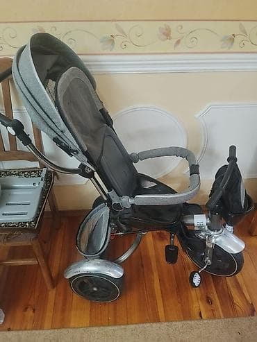 Uşaq velosipedləri: Uşaq üçtəkərli velosipedi – valideyn idarəetməsi və kölgəlikli model — 3